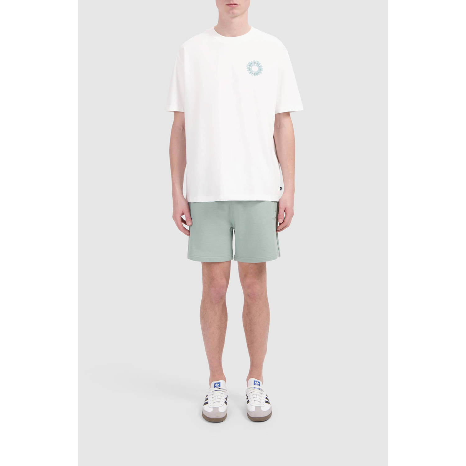 Ballin regular sweatshort groen