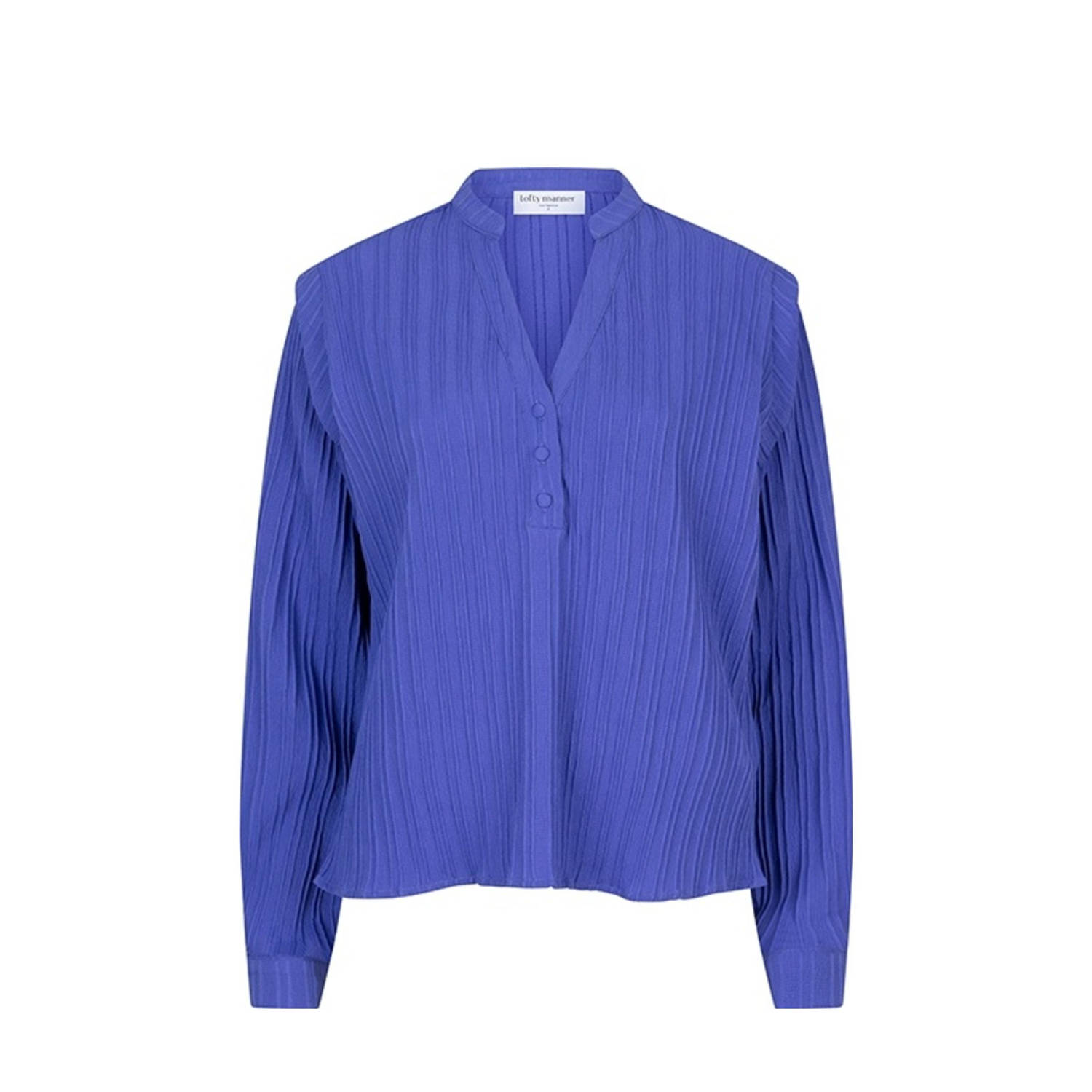 Lofty Manner Sophie Blouse met Lange Mouwen Blue Dames