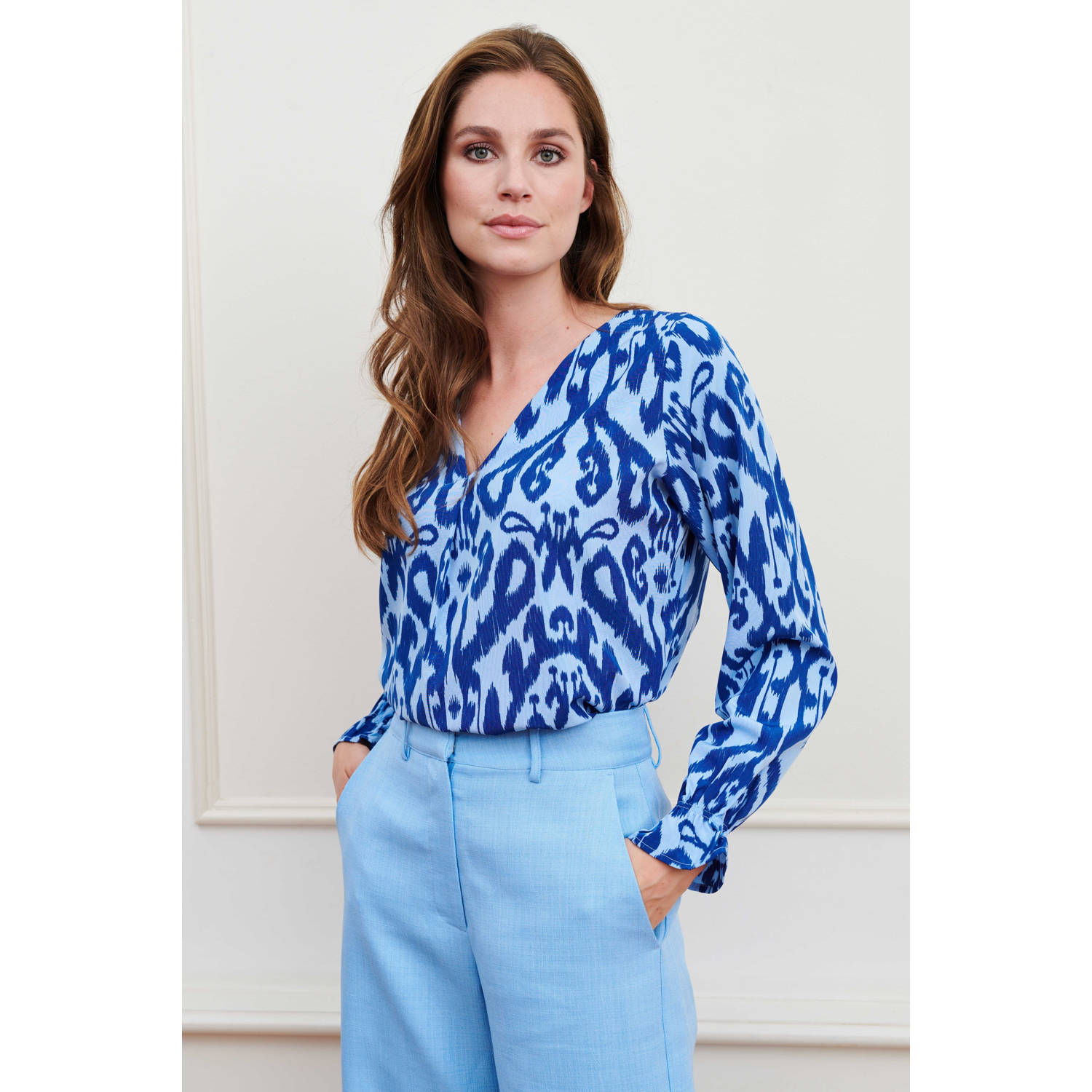 Lofty Manner blousetop blauw