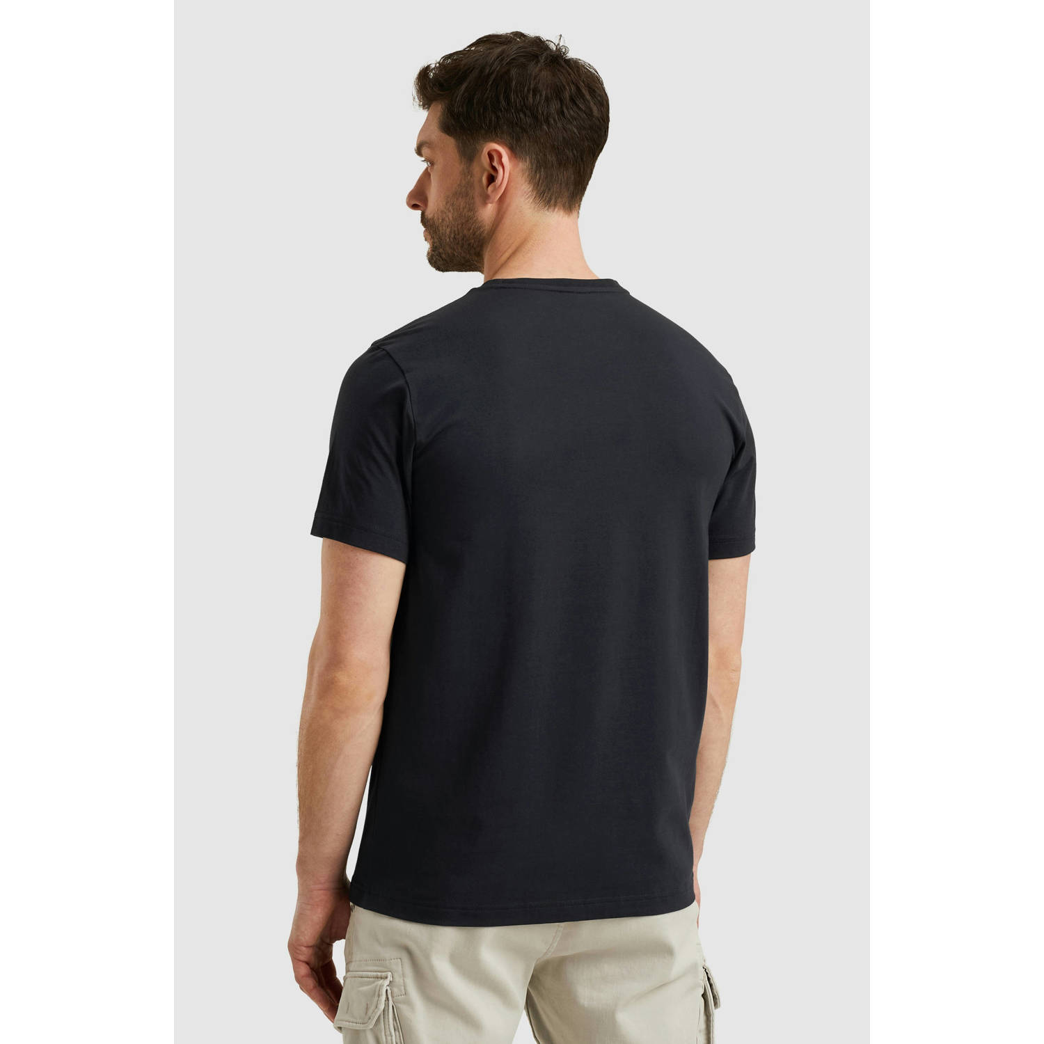 PME Legend regular T-shirt donkerblauw