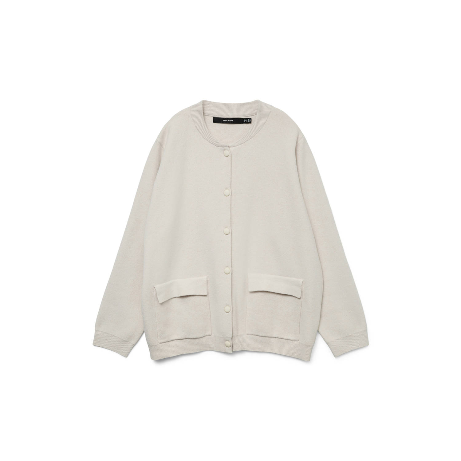 VERO MODA CURVE jasje gebreid ecru