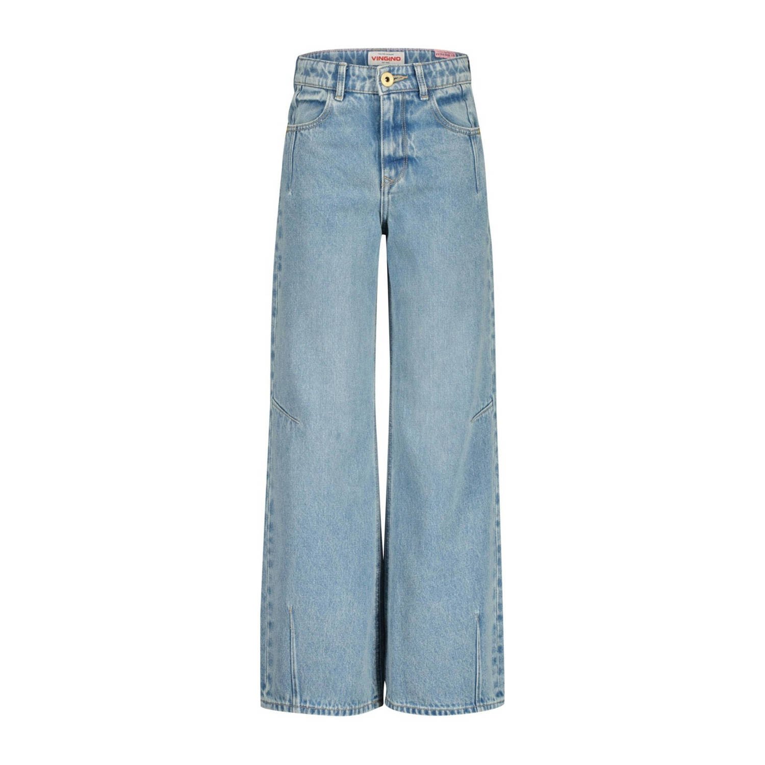 Vingino loose regular waist jeans light blue denim