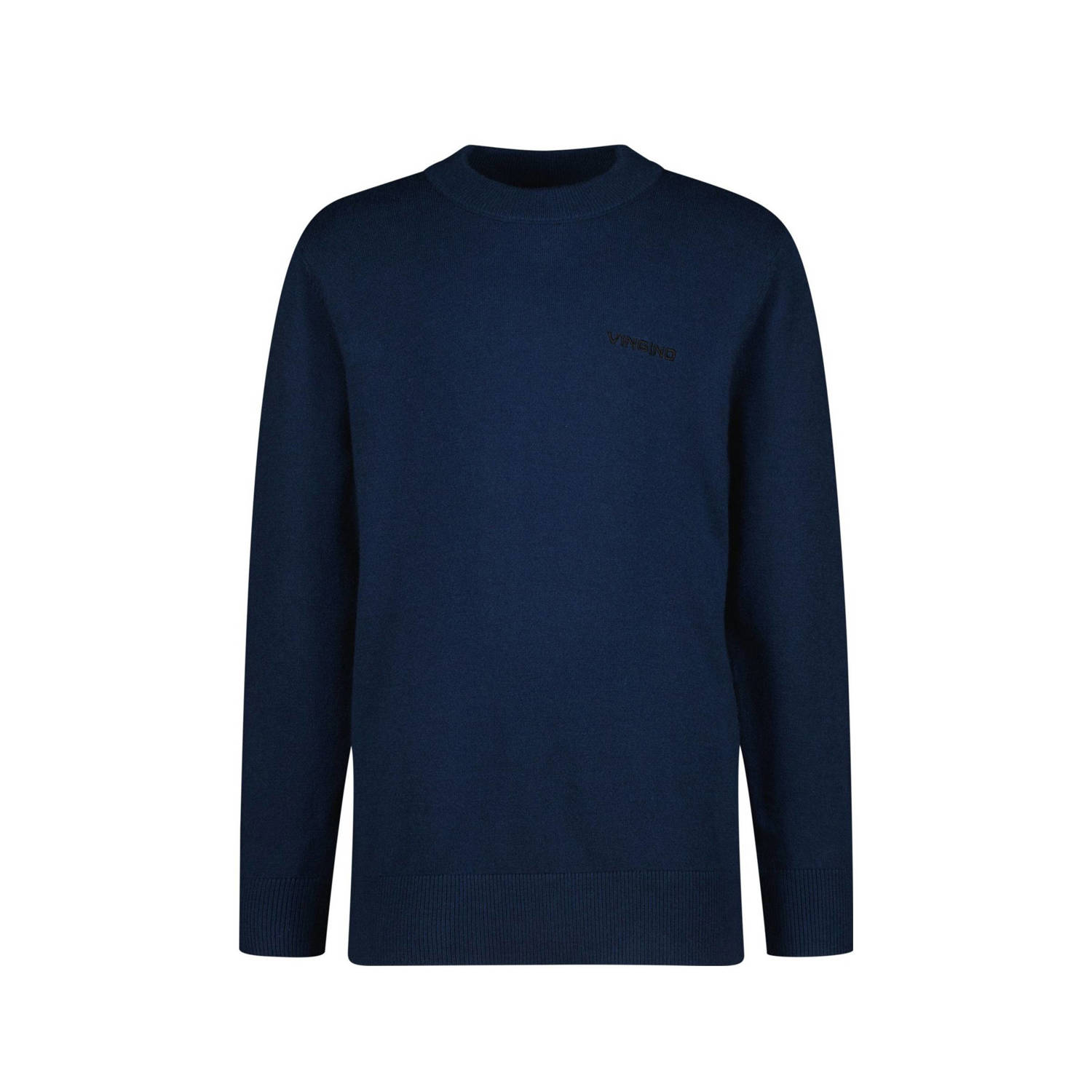 Vingino pullover donkerblauw fijn gebreid