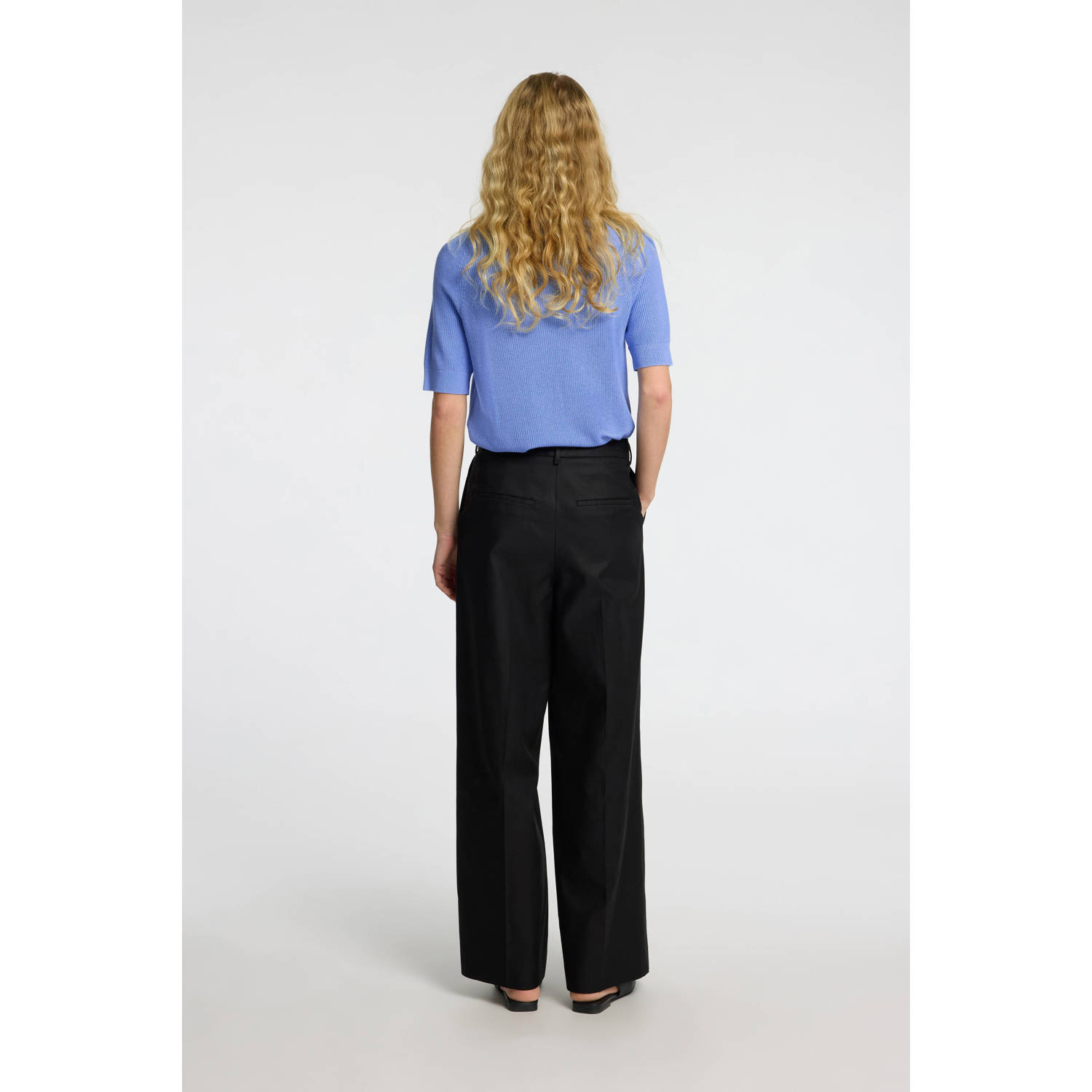 SELECTED FEMME top blauw gebreid