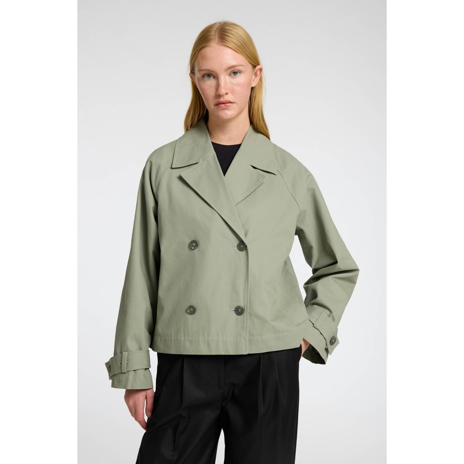 Selected Femme Trenchcoat met strookzakken model 'CILO'