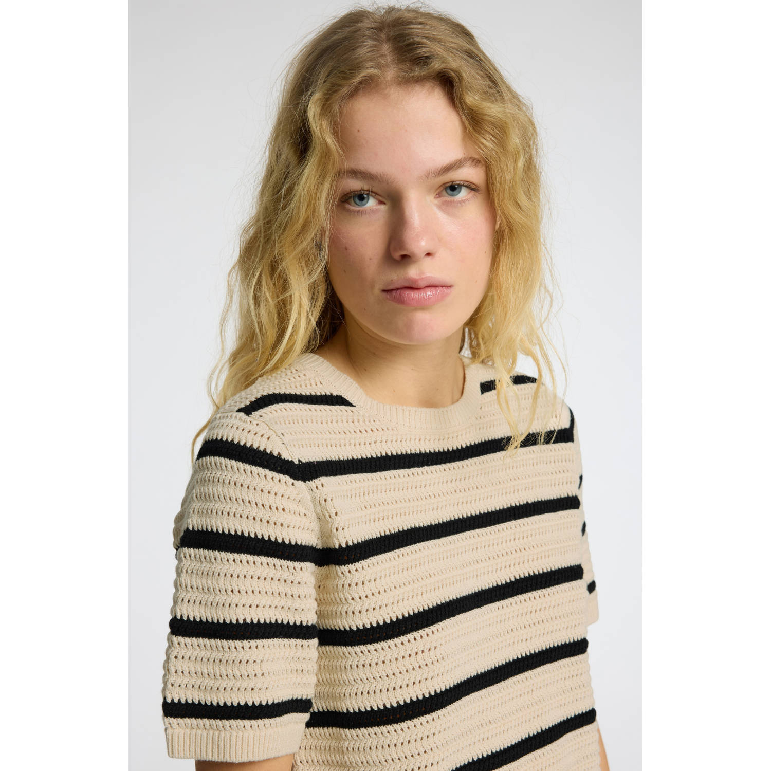 SELECTED FEMME gebreide trui ecru