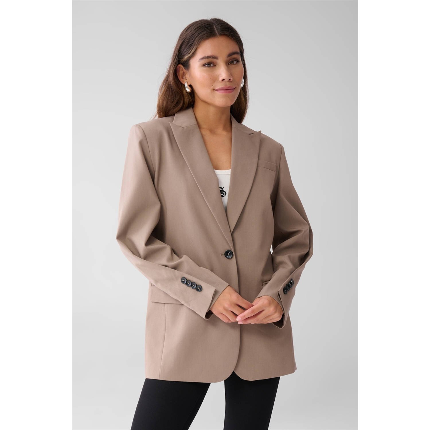 Shoeby oversized blazer bruin