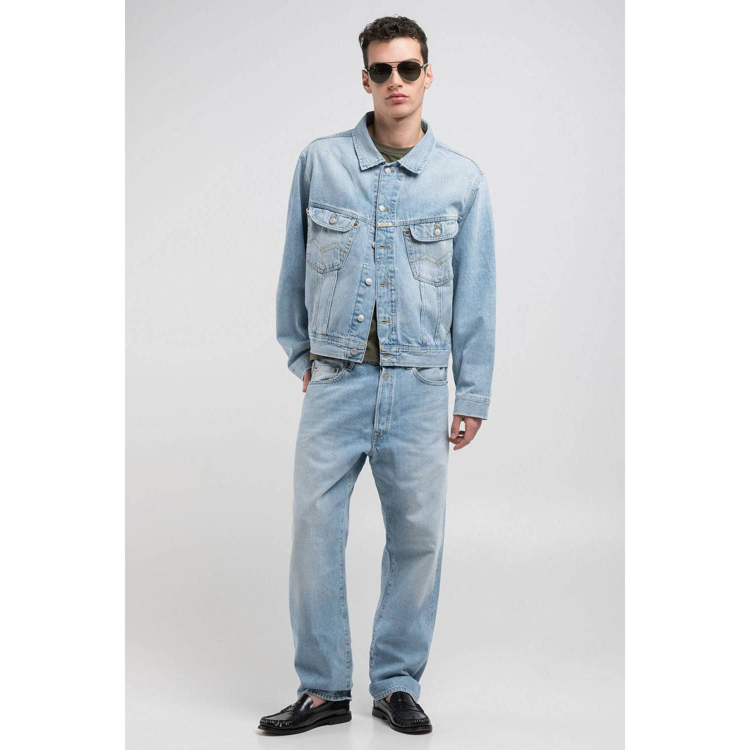 REPLAY spijkerjas light blue denim