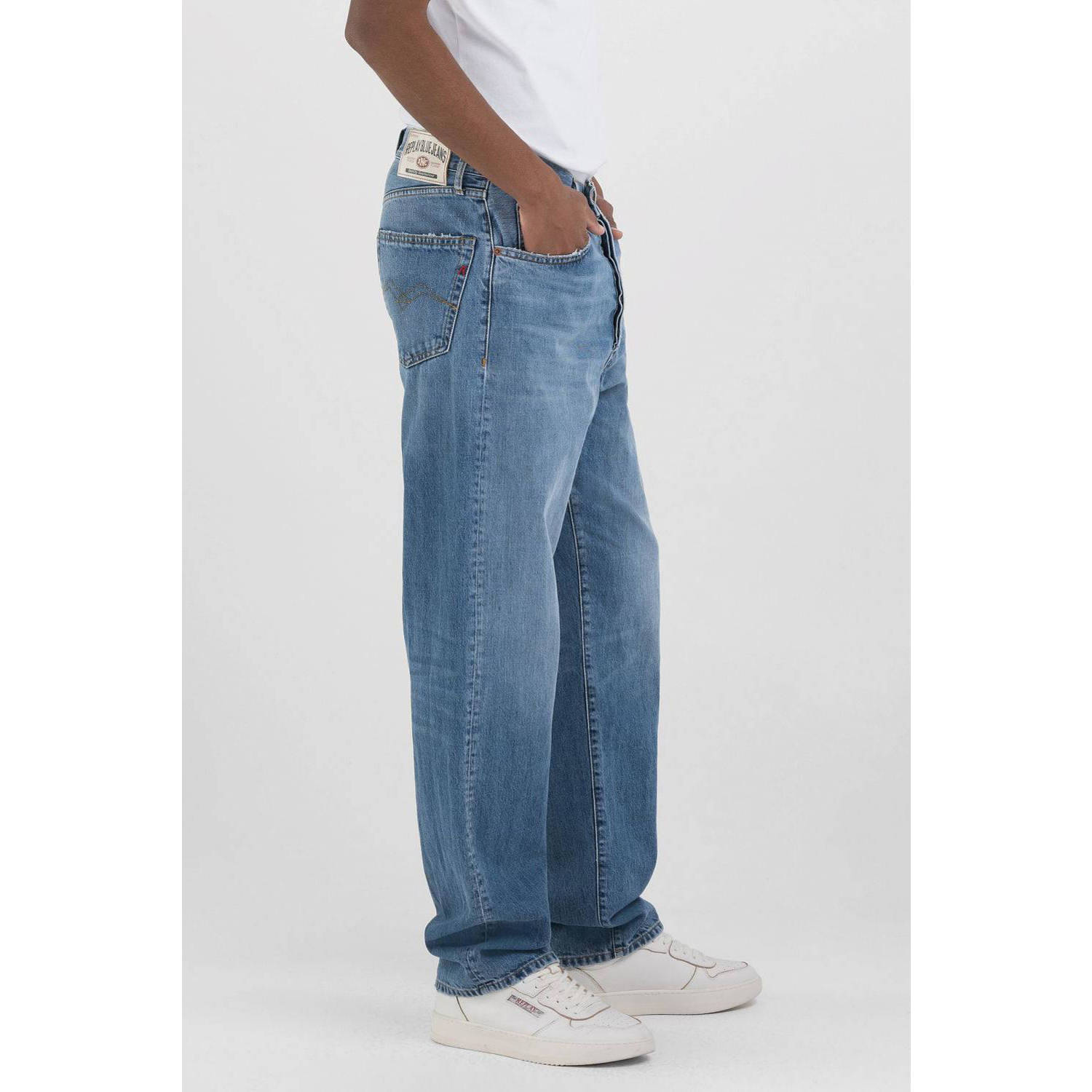 REPLAY M9ZERO1 straight leg jeans medium blue