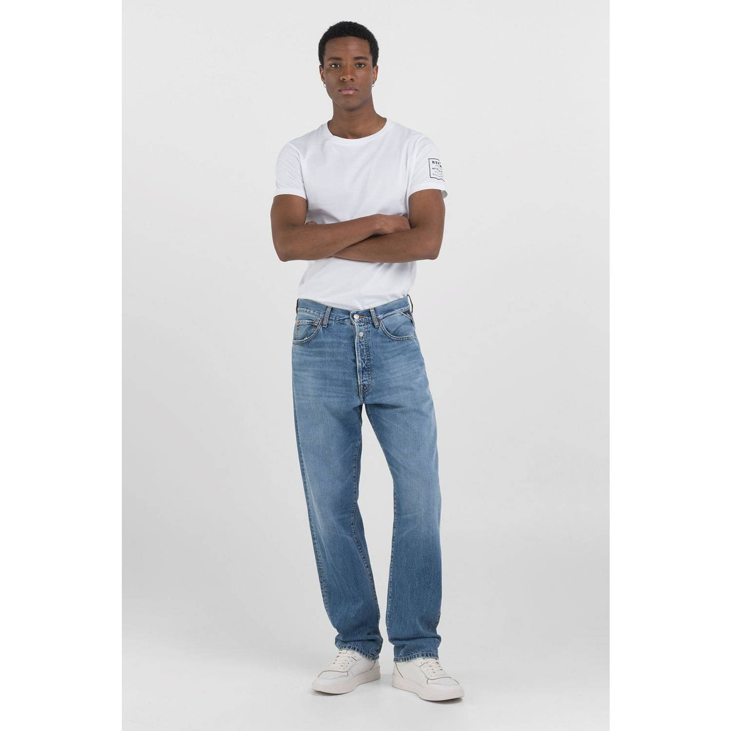 REPLAY M9ZERO1 straight leg jeans medium blue