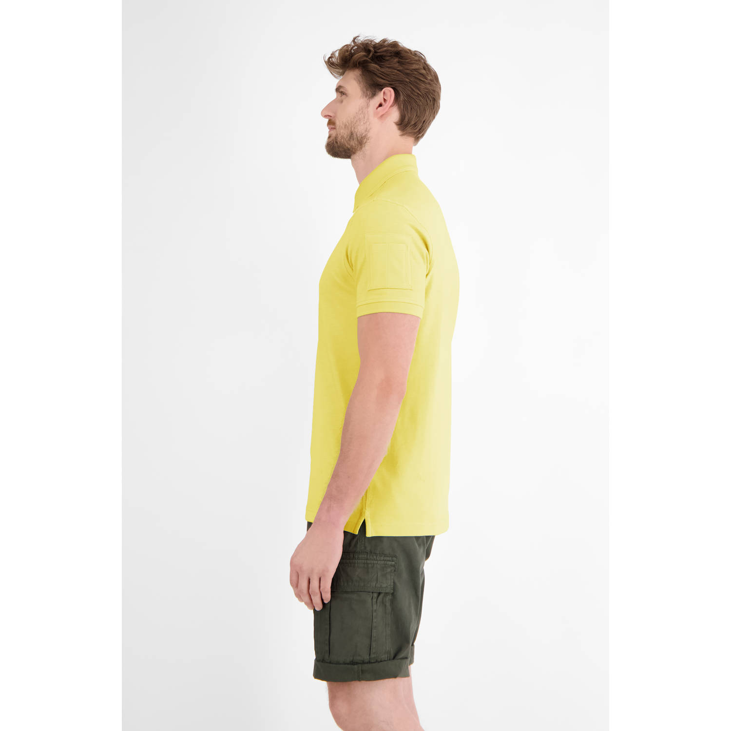 LERROS regular polo geel
