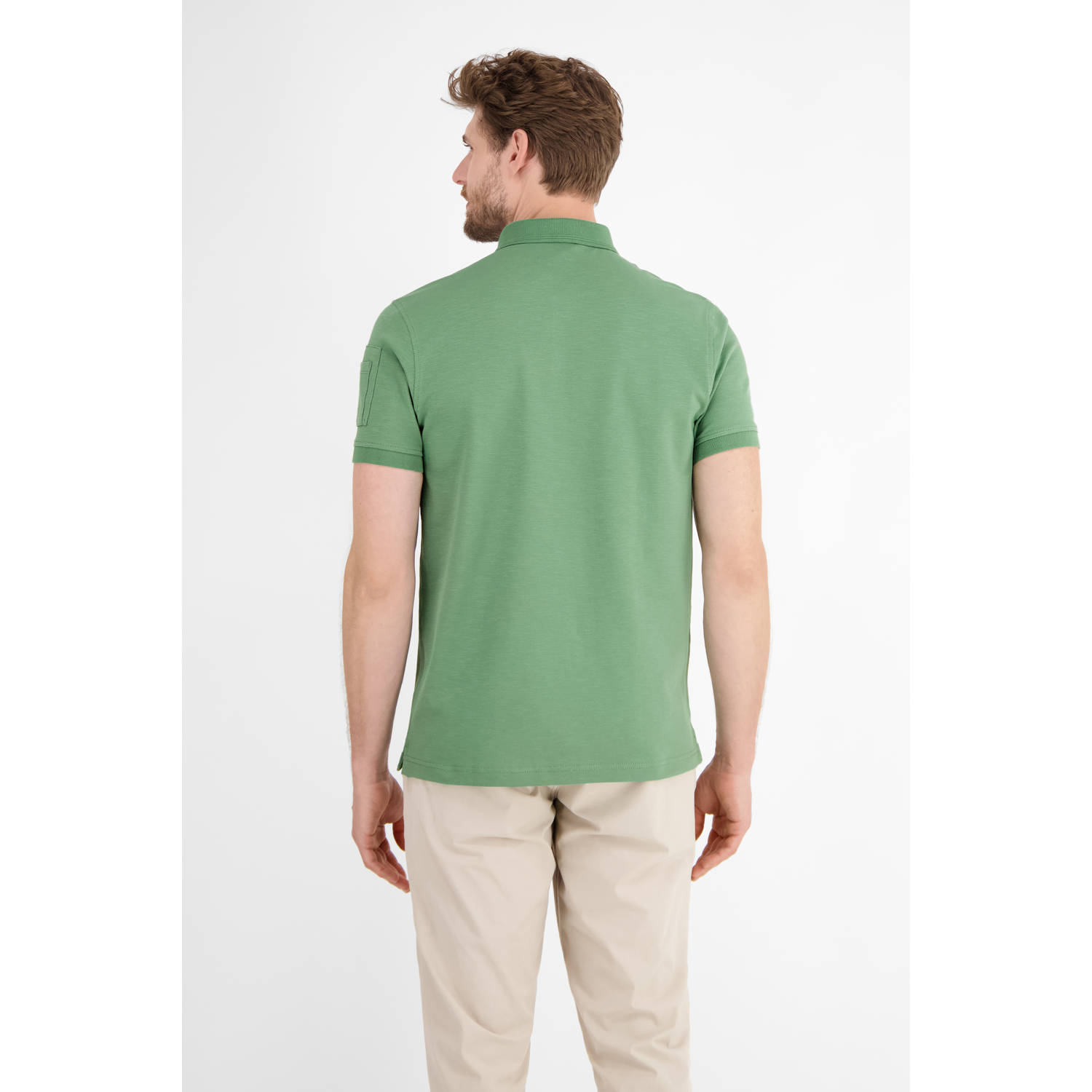 LERROS regular polo groen