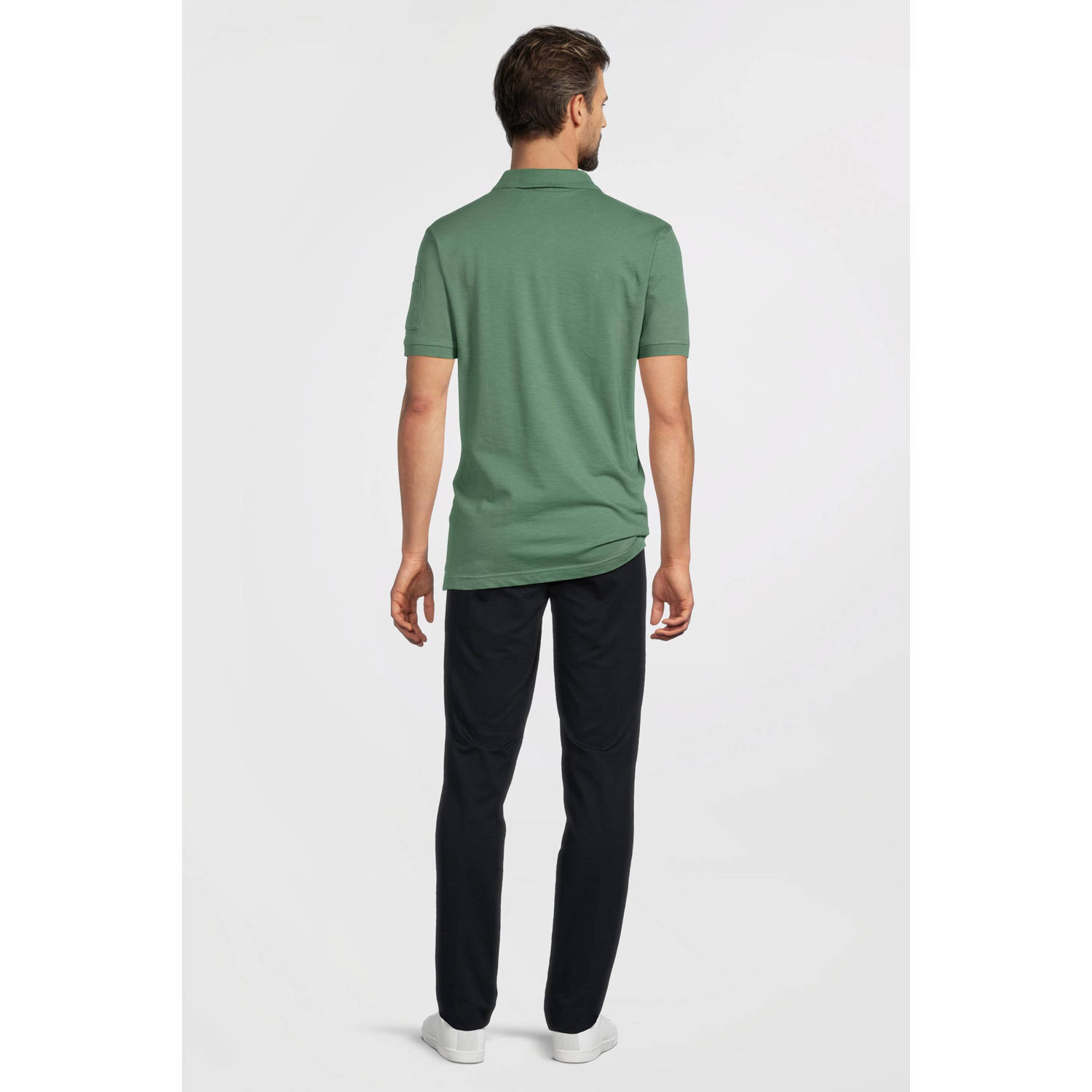 LERROS regular polo groen
