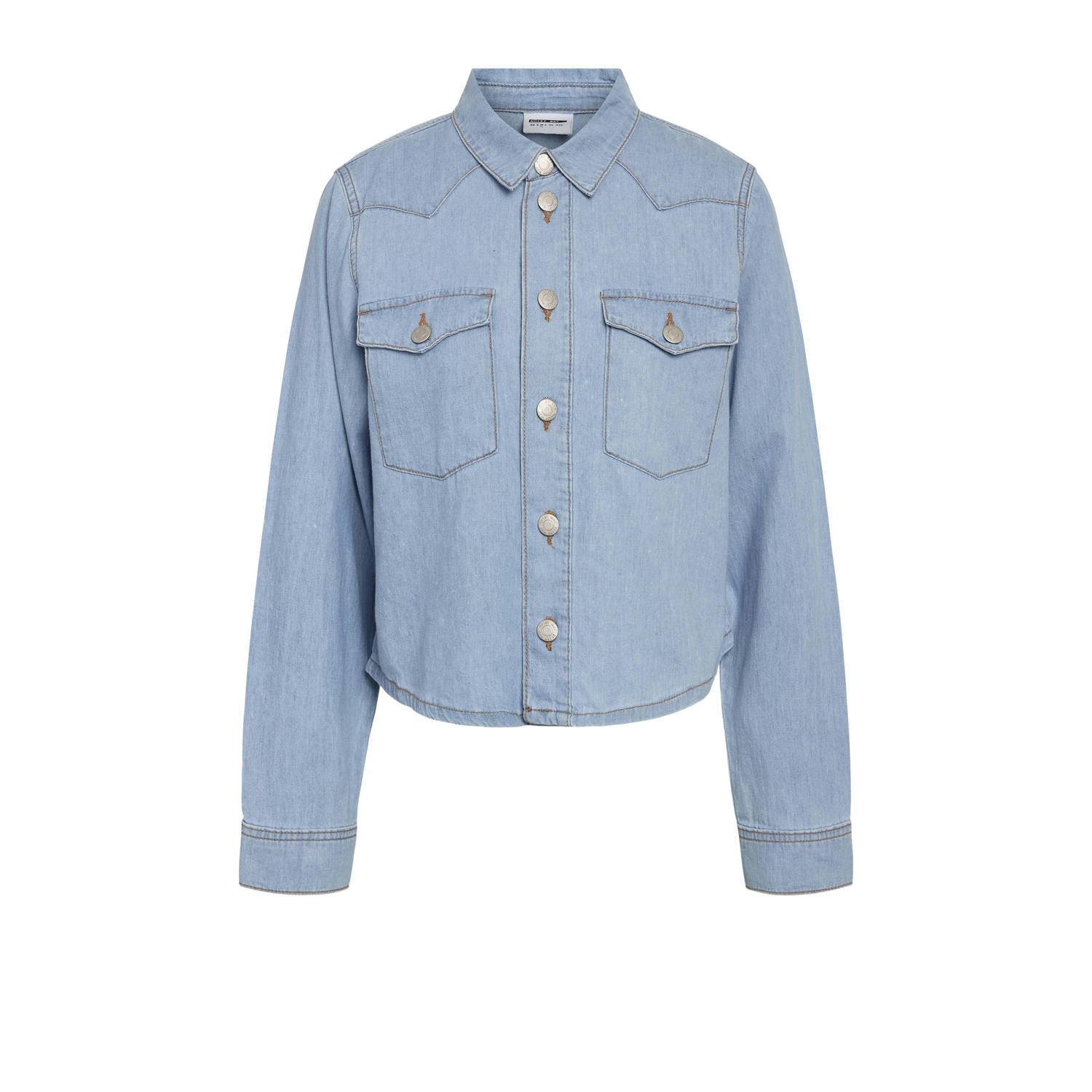 NOISY MAY Curve blouse light blue denim