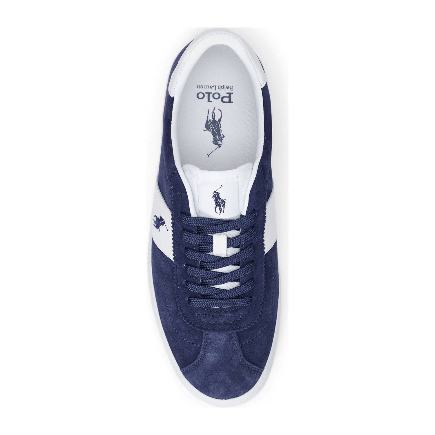 POLO Ralph Lauren suède sneakers donkerblauw