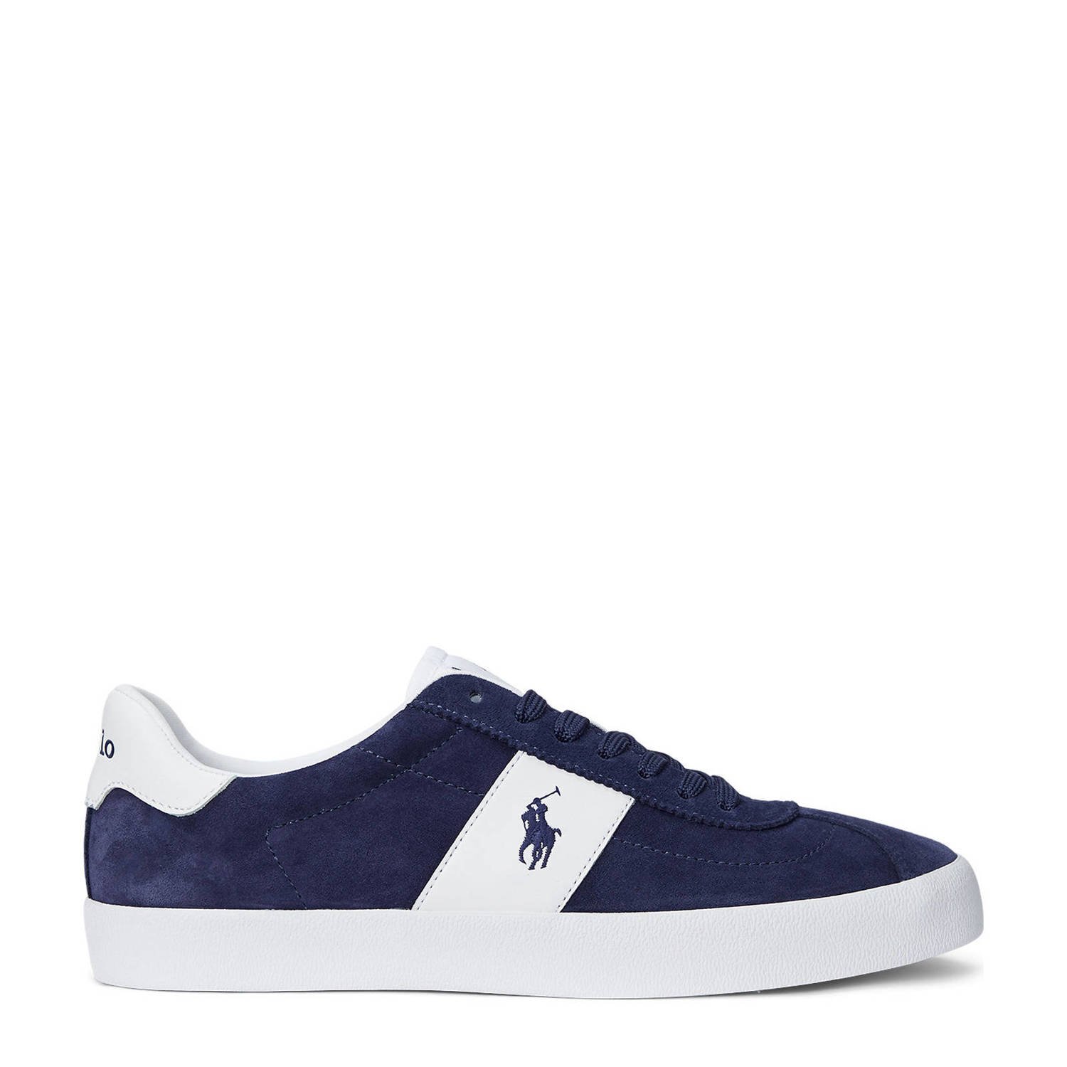 POLO Ralph Lauren suède sneakers donkerblauw