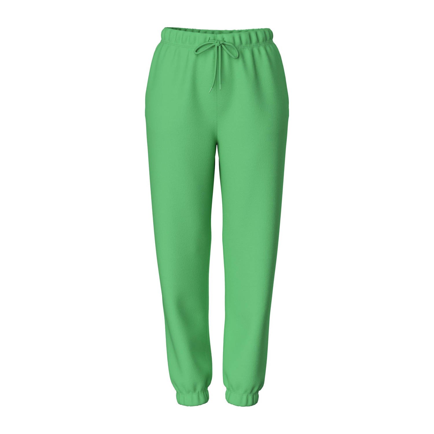 PIECES high waist regular fit sweatpants PCCHILLI felgroen