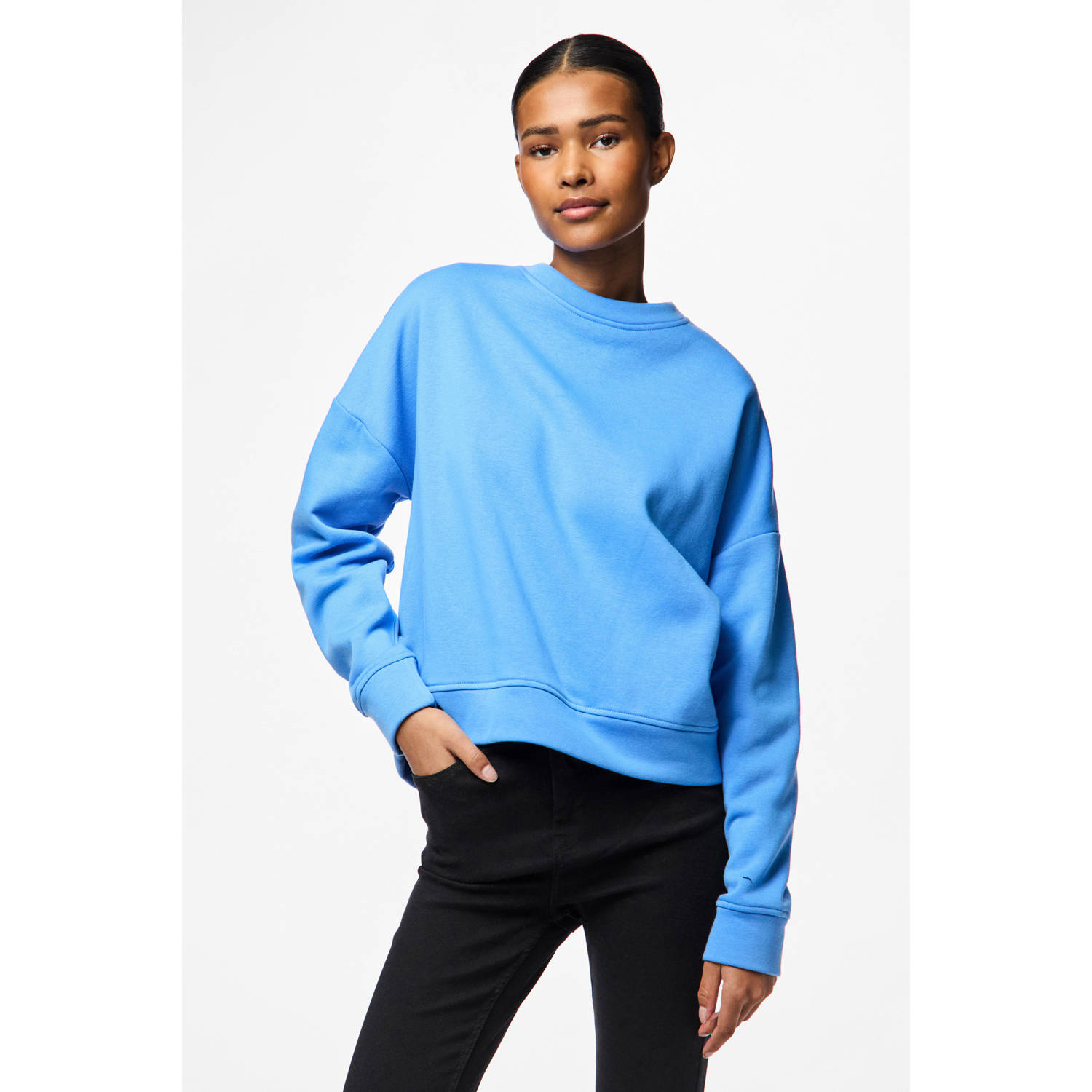 PIECES sweater PCCHILLI azuurblauw