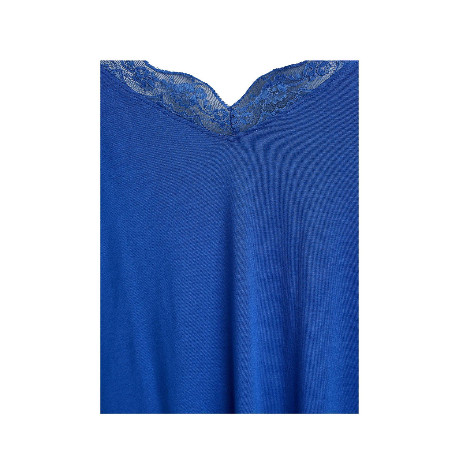 Zizzi slipdress Lace blauw