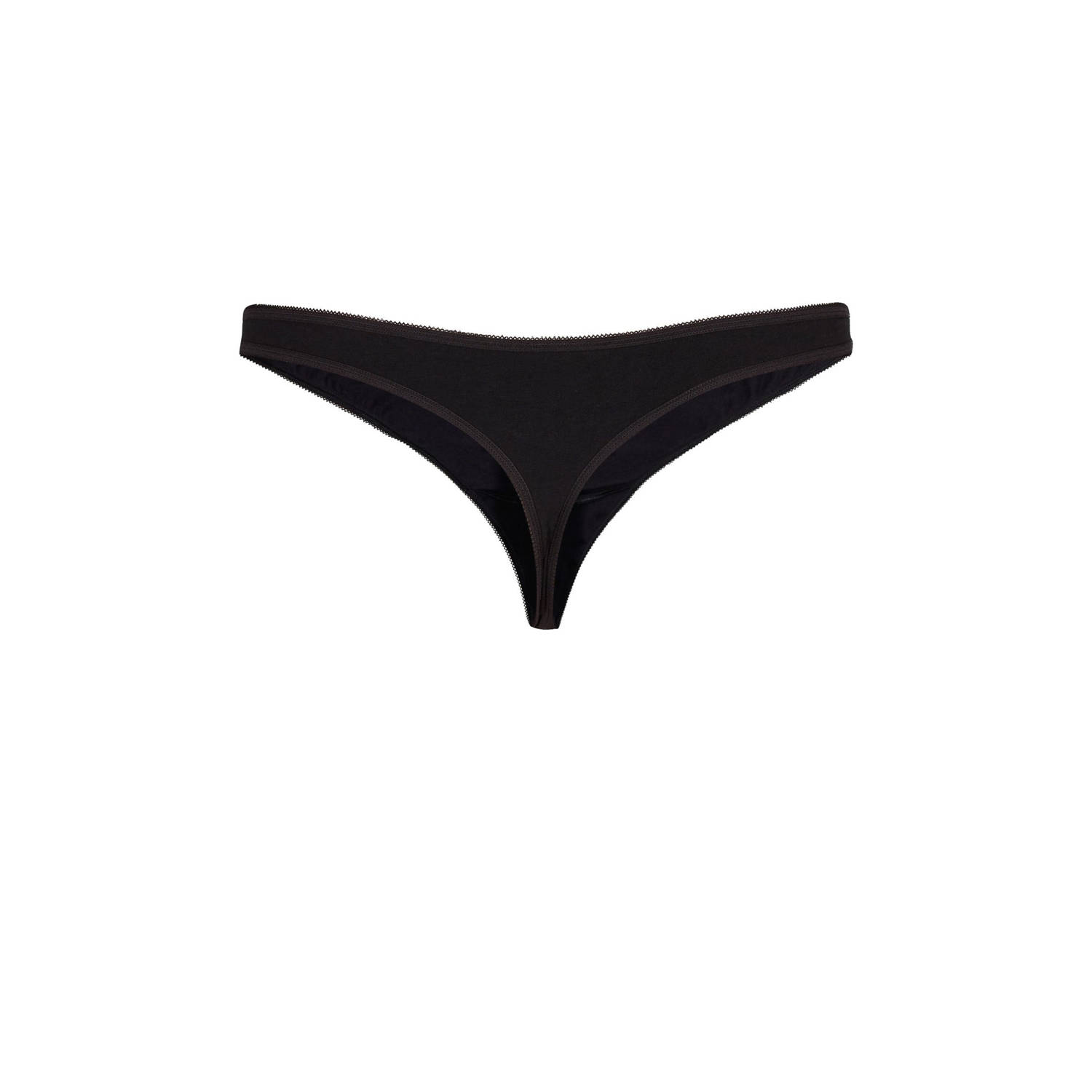 Zizzi string LWEEK (set van 7) zwart