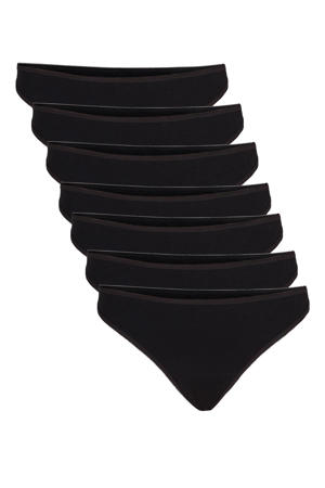 string LWEEK (set van 7) zwart