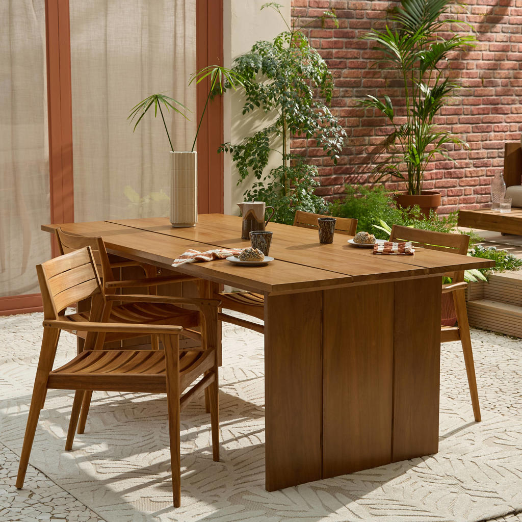 Studio LIVIT diningset Marieda/Puro hout (200x100 cm)