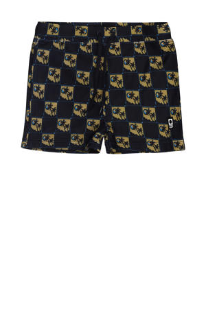 zwemboxer donkerblauw/bruin
