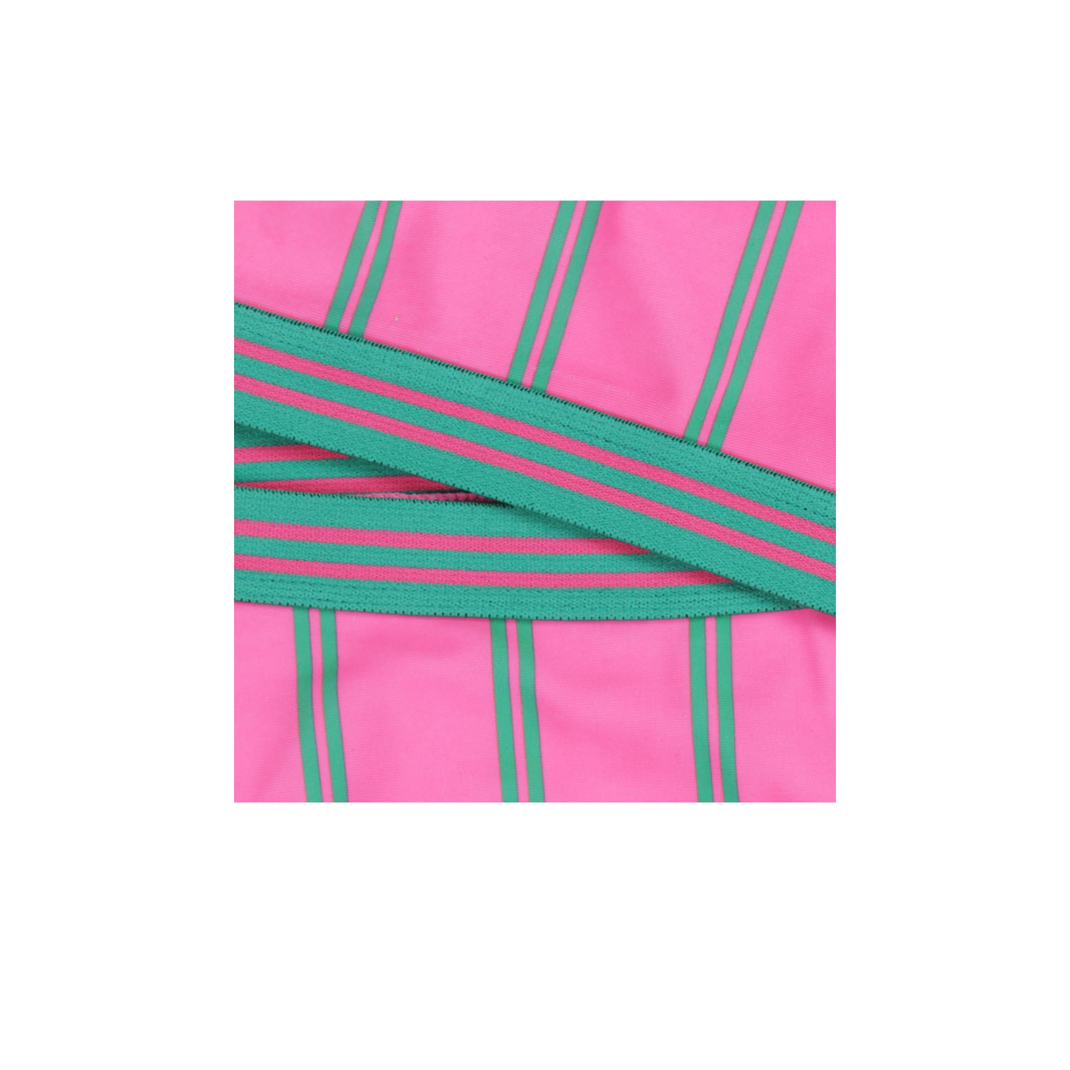 Tumble 'n Dry crop bikini roze groen
