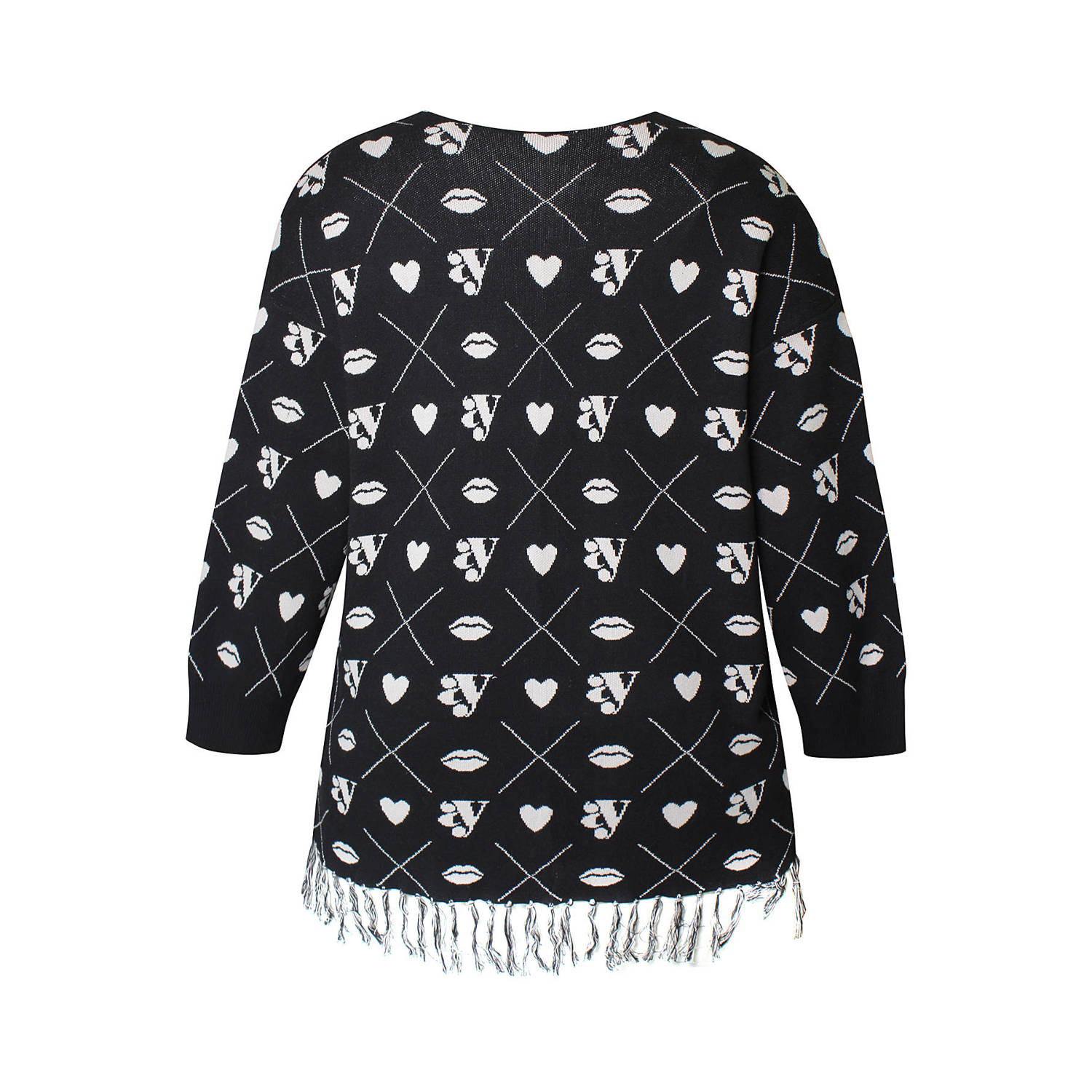 Anyday gebreid vest zwart