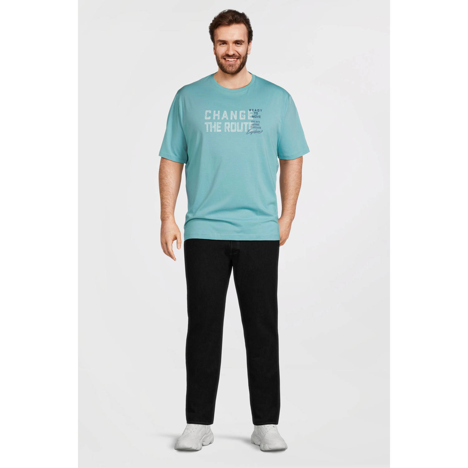 LERROS PLUS SIZE T-shirt blauw