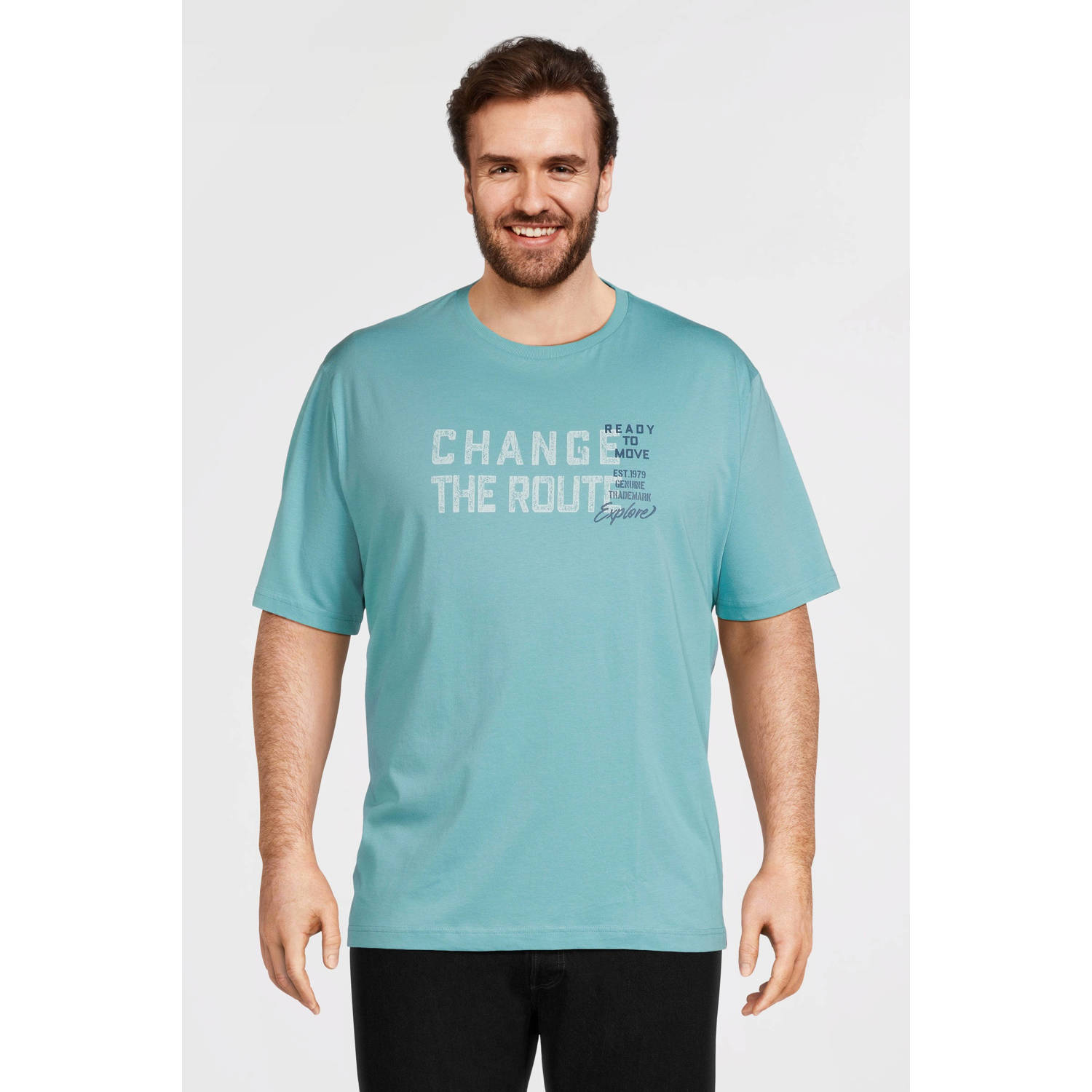 LERROS PLUS SIZE T-shirt blauw