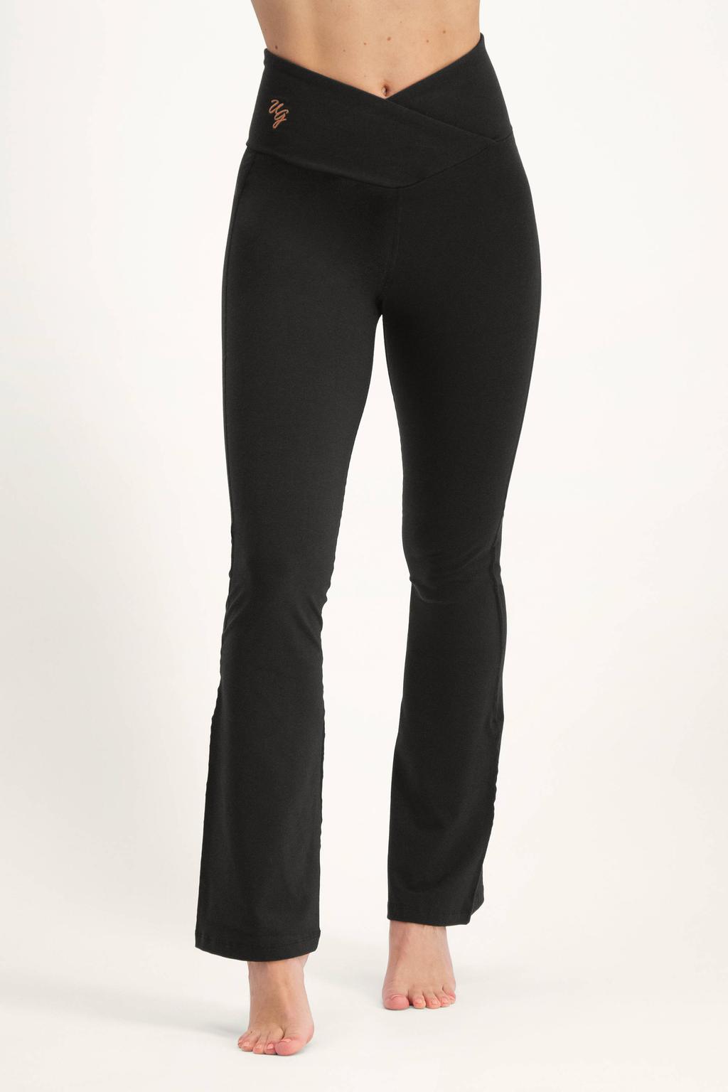 Urban Goddess flared sportlegging Aura zwart