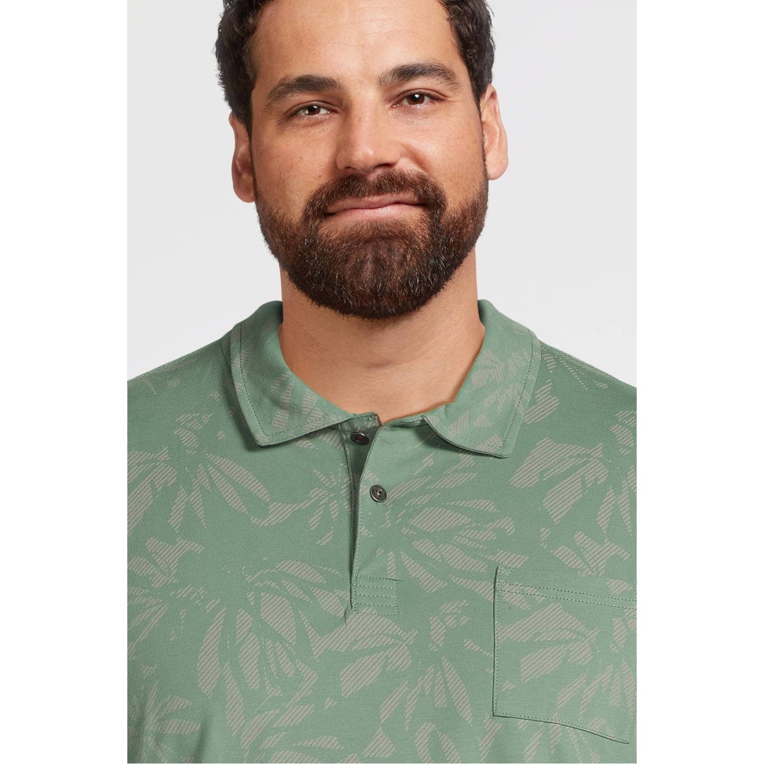 LERROS PLUS SIZE polo groen