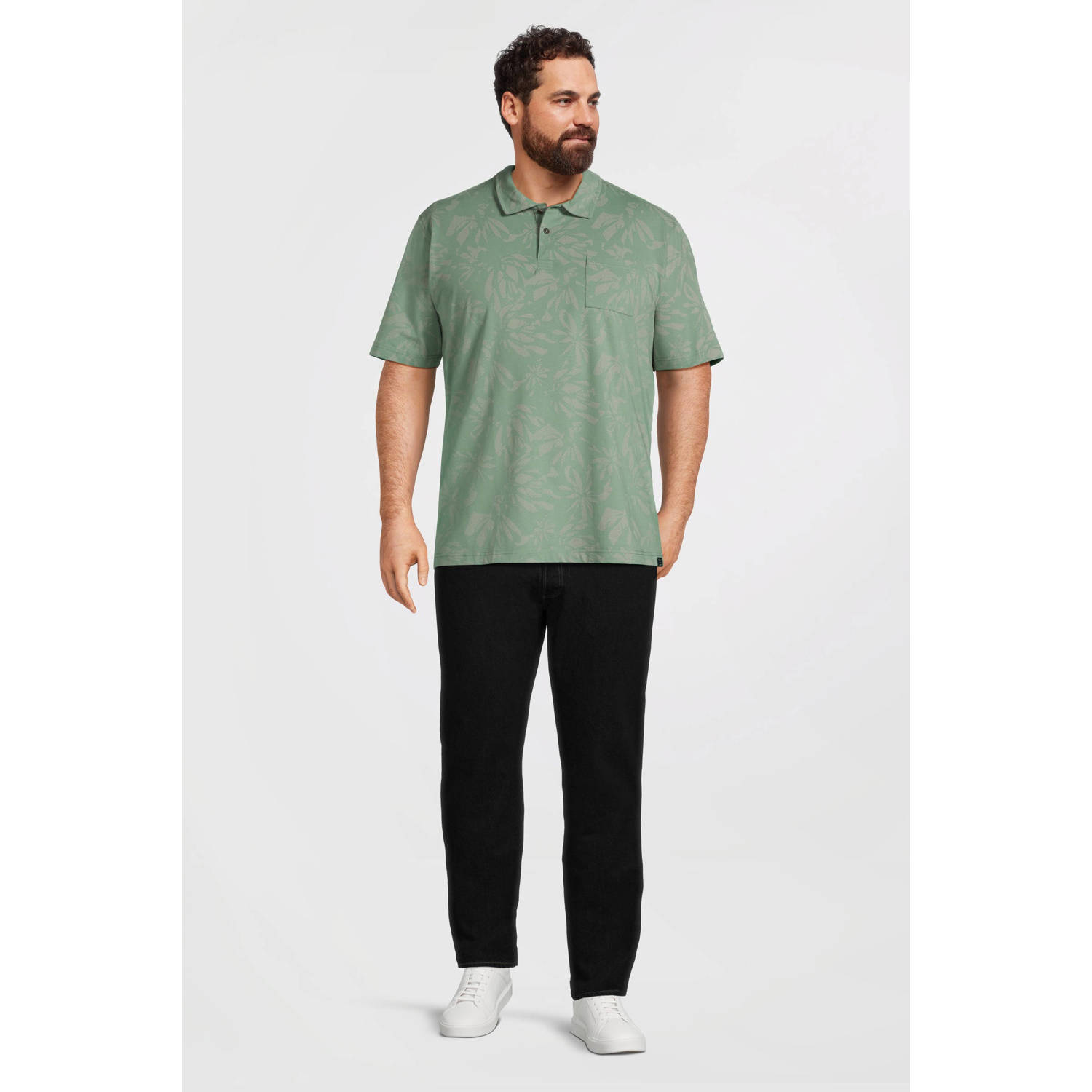LERROS PLUS SIZE polo groen
