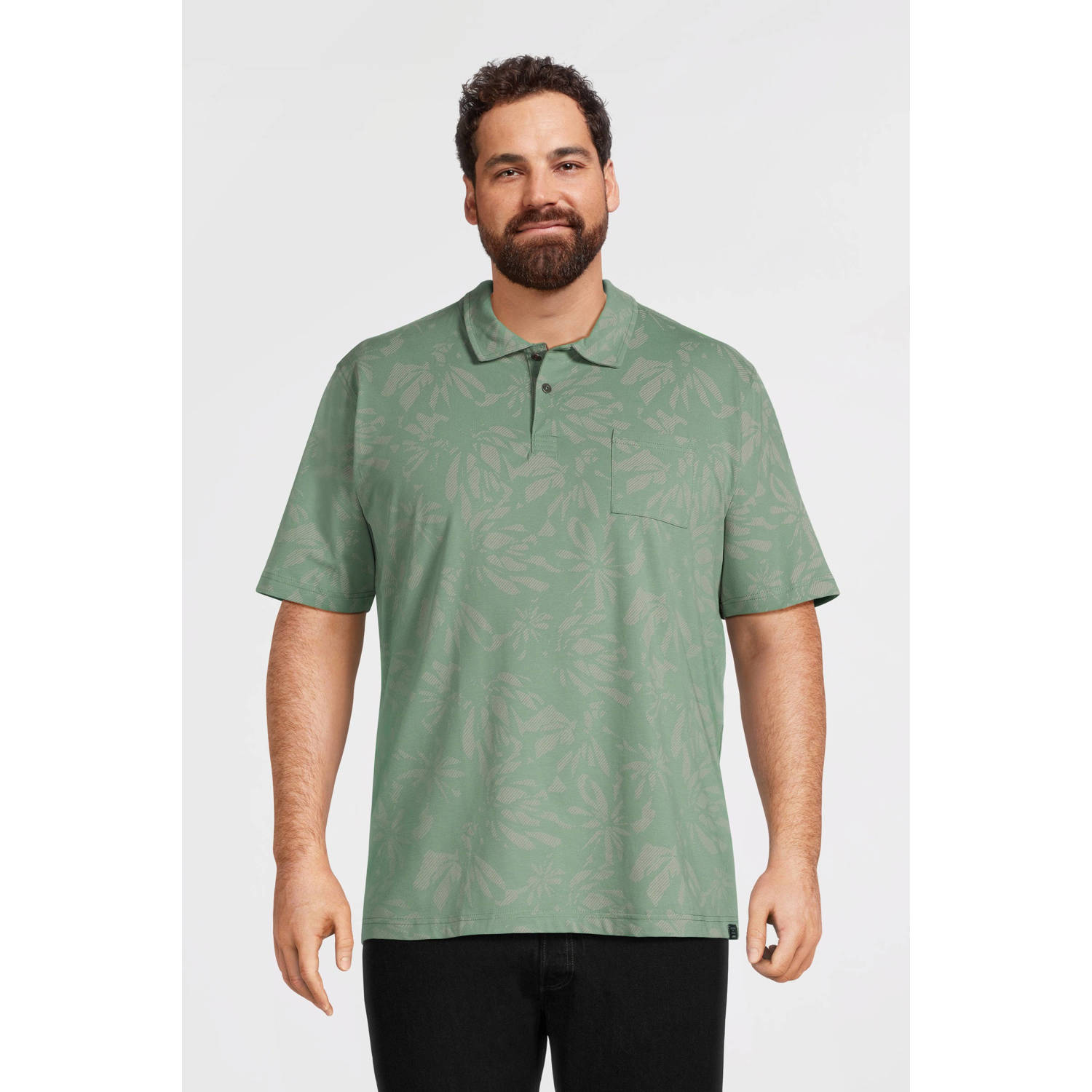 LERROS PLUS SIZE polo groen
