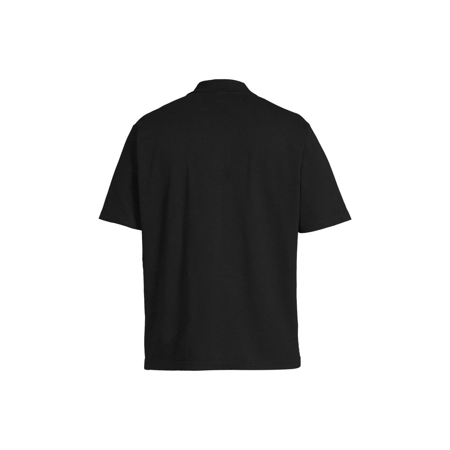 LERROS PLUS SIZE regular polo zwart
