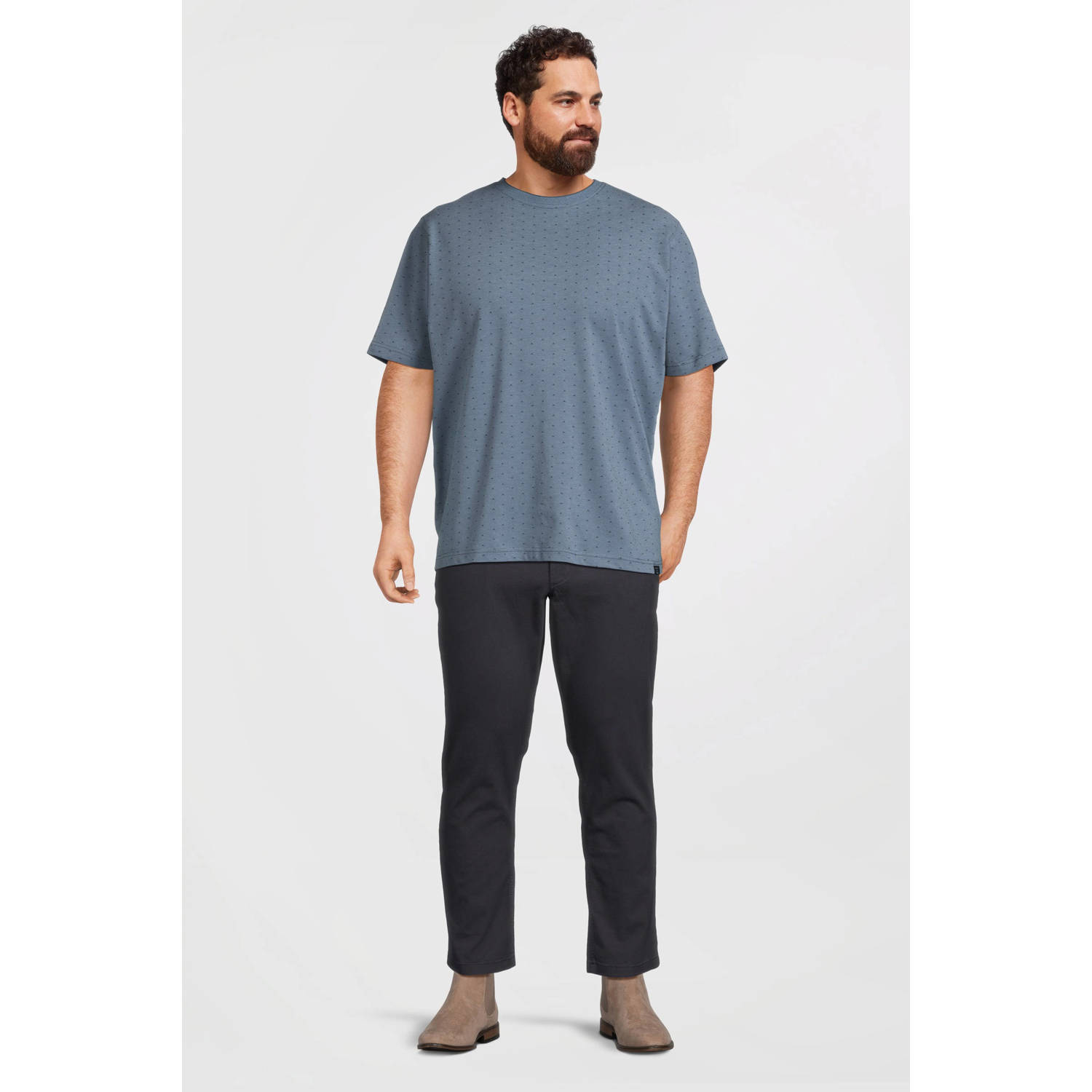 LERROS PLUS SIZE T-shirt grijsblauw
