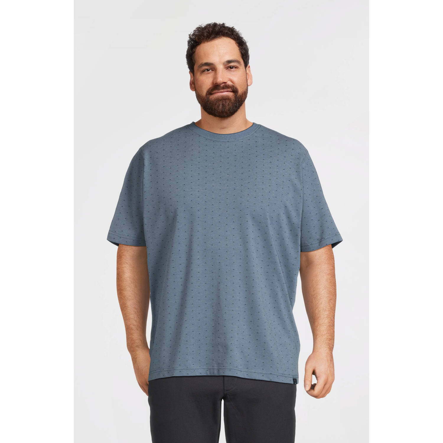 LERROS PLUS SIZE T-shirt grijsblauw