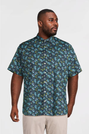 casual overhemd blauw