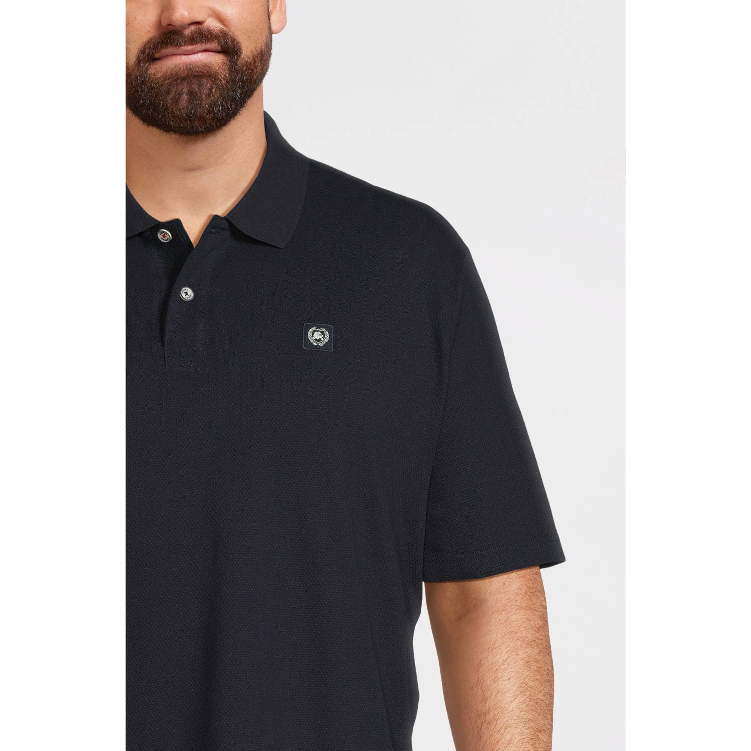 LERROS PLUS SIZE regular polo donkerblauw