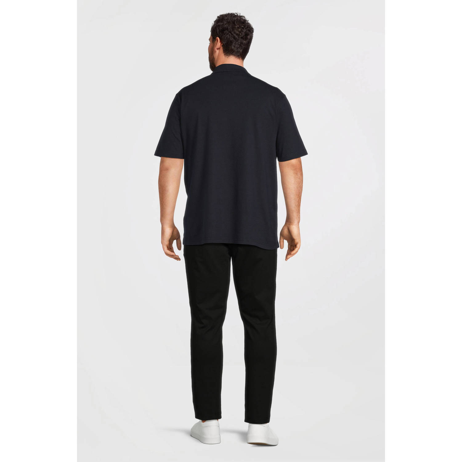 LERROS PLUS SIZE regular polo donkerblauw