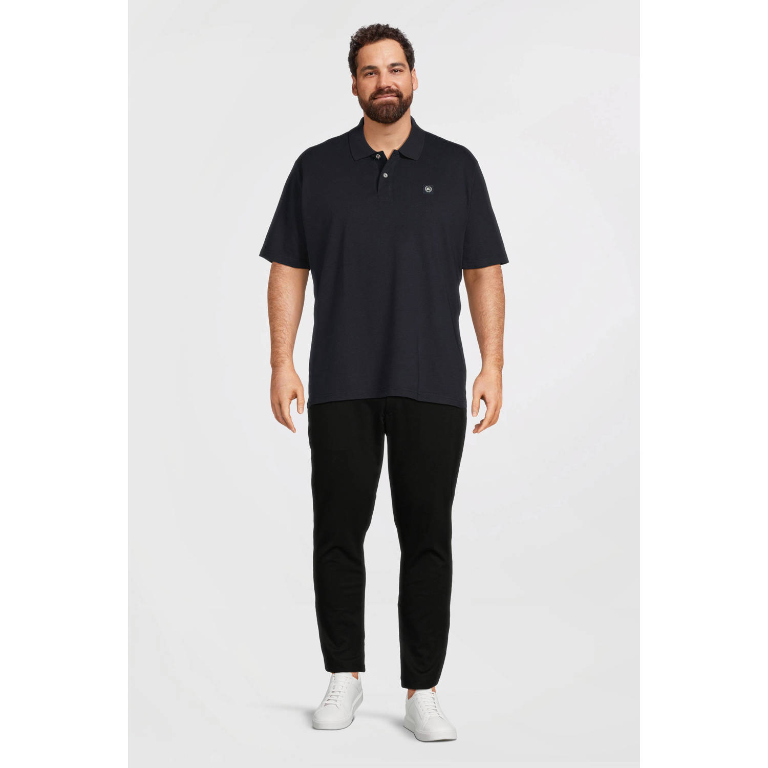 LERROS PLUS SIZE regular polo donkerblauw