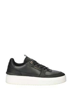 Endorsed Tennis leren sneakers zwart