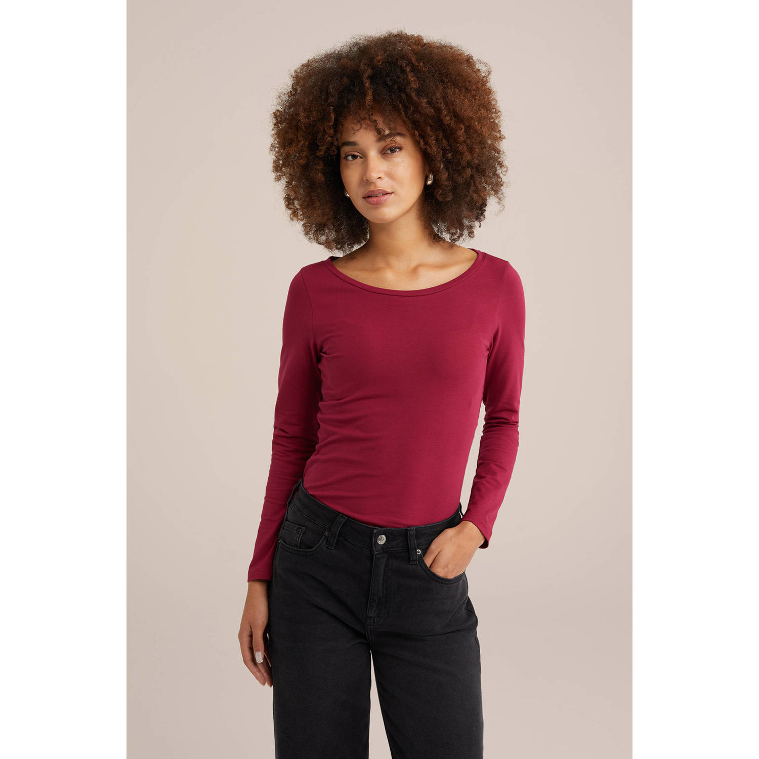 WE Fashion longsleeve rood