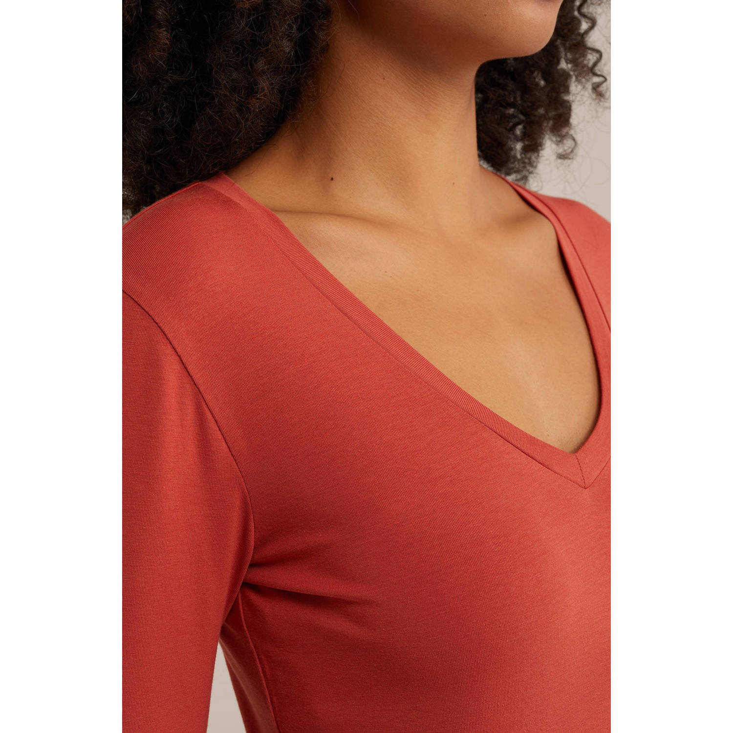 WE Fashion WE Fundamentals longsleeve rood
