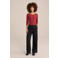 WE Fashion driekwarts mouw top rood