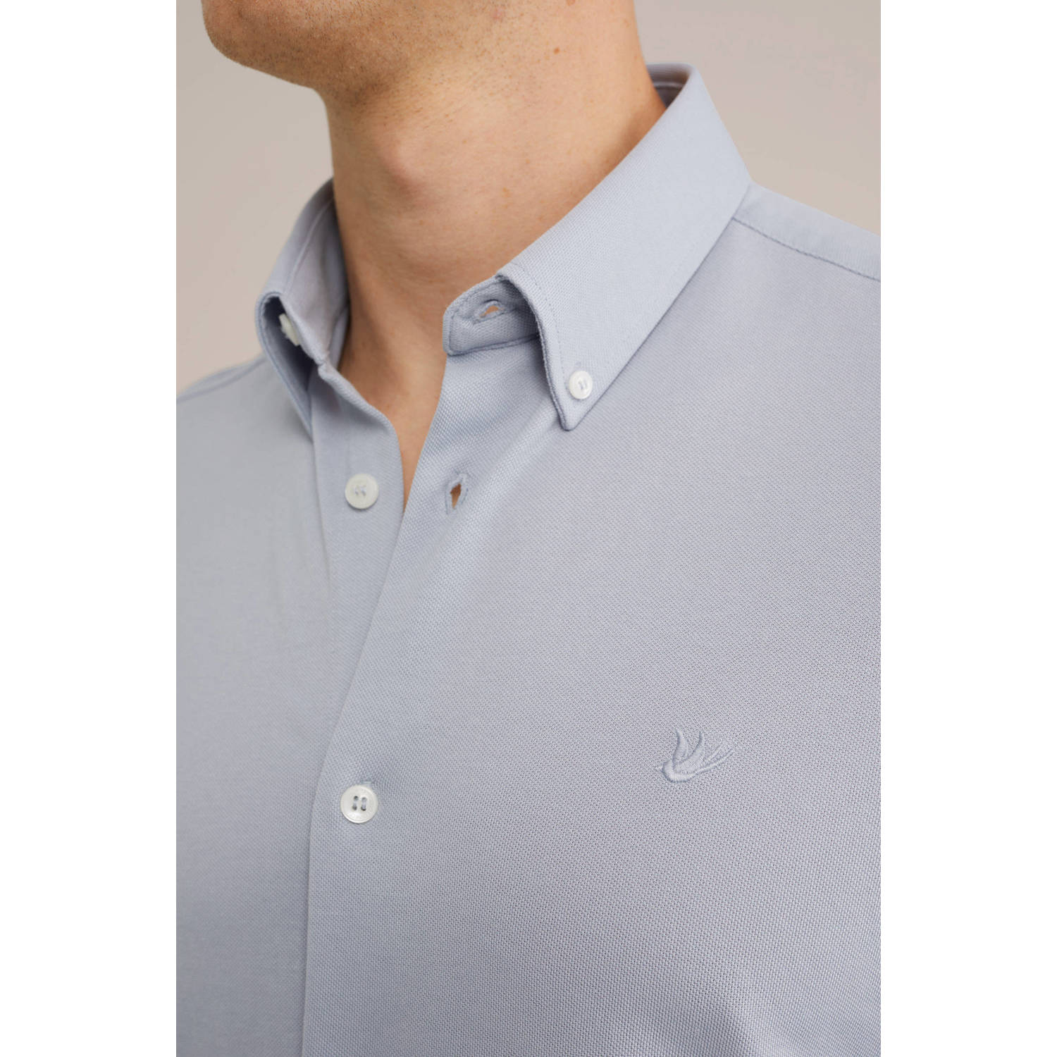 WE Fashion WE Fundamentals Tall fit overhemd lichtblauw