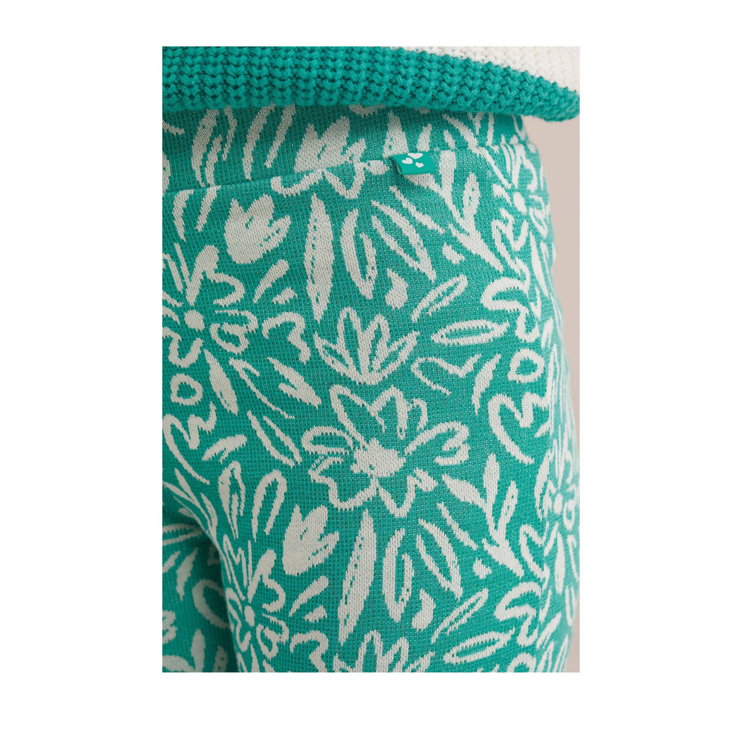 WE Fashion flared broek mintgroen