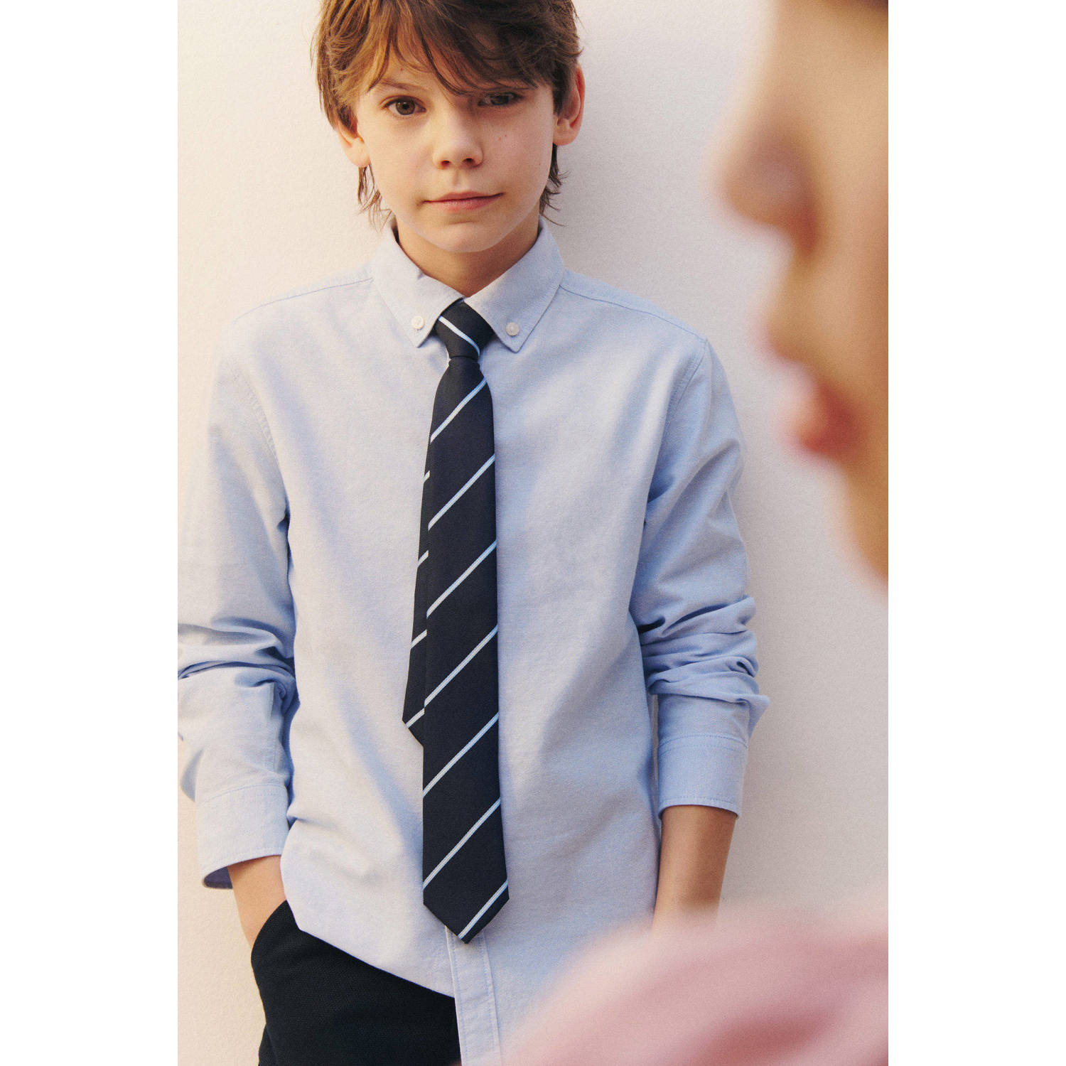 Mango Kids overhemd lichtblauw