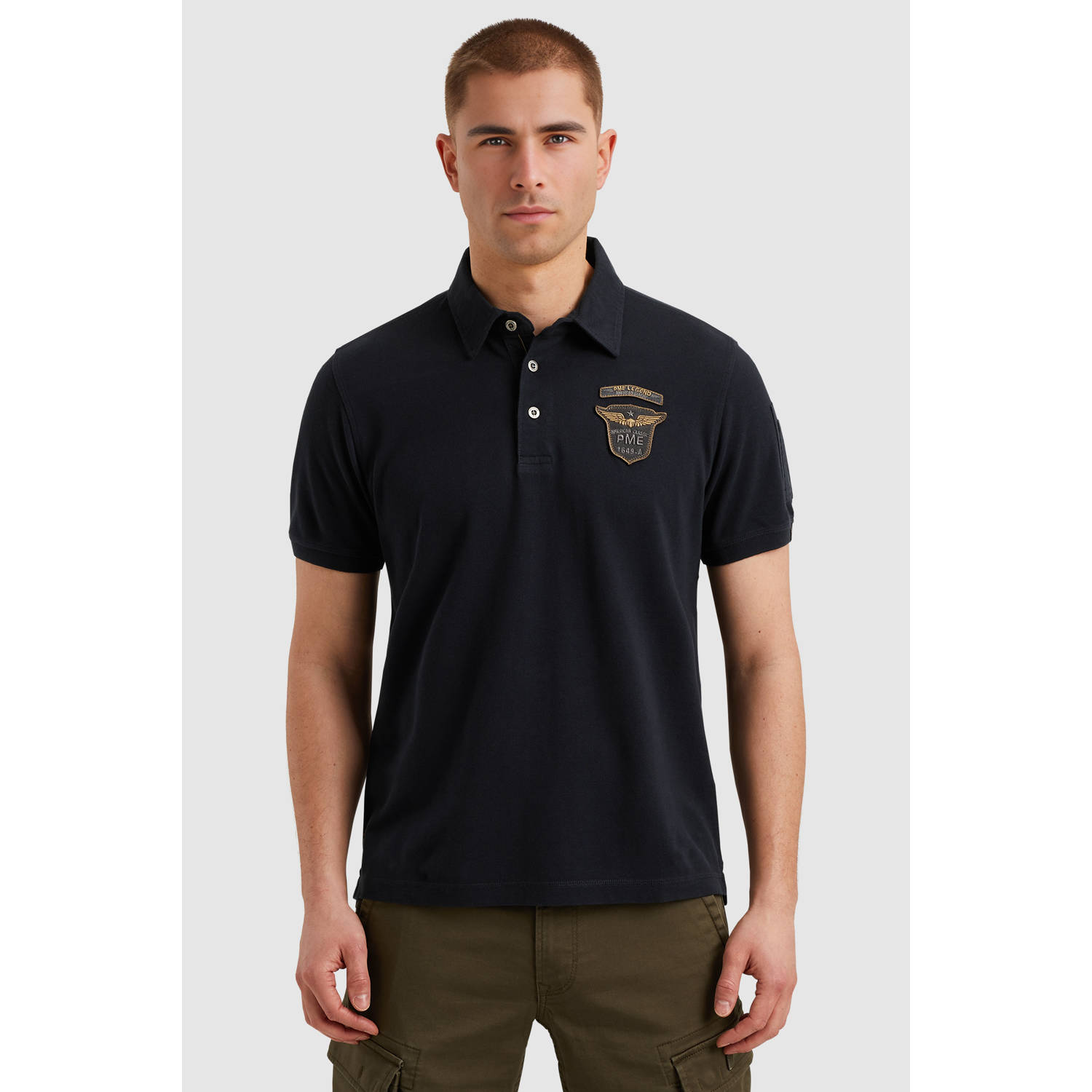 PME Legend regular polo blauw